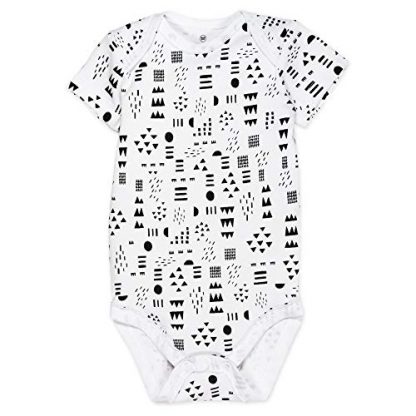 "5-Pack Short-Sleeve Organic Cotton Bodysuits for Baby Boys" - Image 2