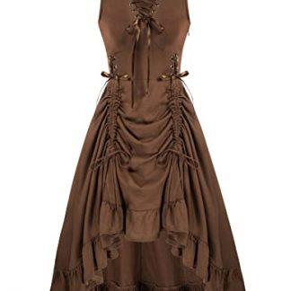 Scarlet Renaissance Steampunk High-Low Dress