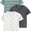 Dark Grey/Green Stripe/White Dinosaur