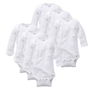 Unisex Long-sleeve Onesies with Mitten Cuffs in Multiple Sizes