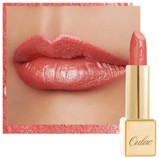 Coral Pink Metallic Lipstick - Lightweight, Hydrating, and Vegan-Friendly