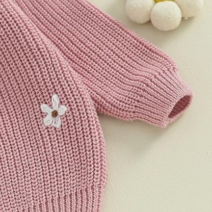 "Adorable Infant's Cozy Crewneck Pullover Sweater" - Image 5