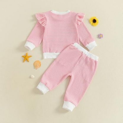 "Enchanting Fish Embroidery Autumn Ensemble for Toddler Girls" - Image 7