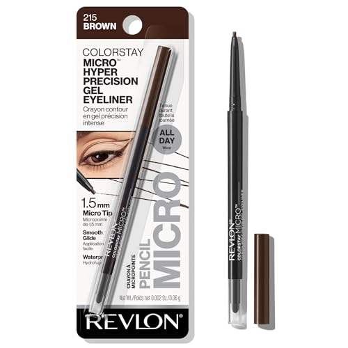 Long-lasting Precision Gel Eyeliner with Built-in Smudger, Waterproof in Elegant Brown