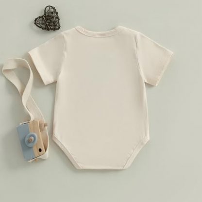 "Charming Baby Bodysuit with Humorous Lettering for Special Occasions" - Image 7