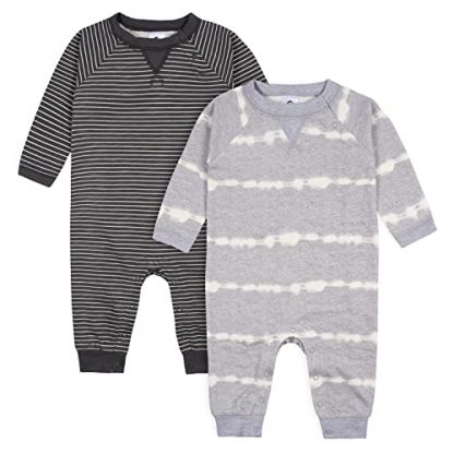 Adorable 2-Pack Baby Boy Long Leg Romper Set