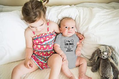 "My Siblings Have Whiskers" Adorable Baby Bodysuit - Image 4