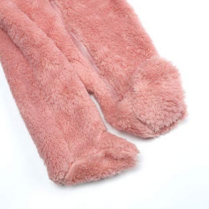 Adorable Fleece-Lined Bear-Themed Snowsuit for Newborns - Image 6