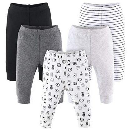 5-Pack Unisex Baby Safari Cotton Pants Set (0-24 Months)