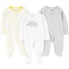 Light Grey Mini Stripe/White Elephant/Giraffe