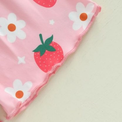 Adorable Summer Floral Outfit Set for Toddlers and Baby Girls - Image 7