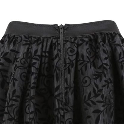 Exquisite Steampunk Renaissance High-Low Skirt for Women - Image 4