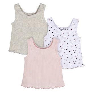 "Charming Girls' 3-Pack Racer Back Tank Tops"