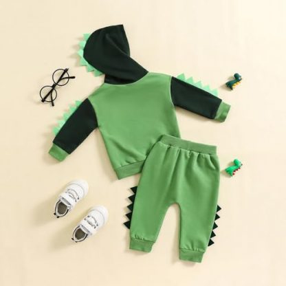 Dinosaur-Themed Toddler Boy's Winter Outfit Set - Image 7
