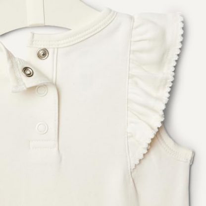 Adorable Embroidered Ruffle Bodysuits for Baby Girls, Pack of 2 - Image 4