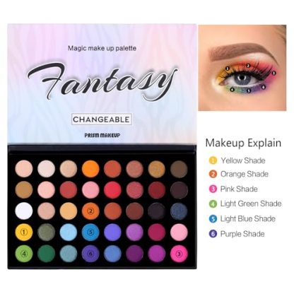 Vibrant Eye Color Collection: Matte, Shimmer, & Metallic Eyeshadow Palette - Image 5
