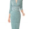 Teal Green Tweed+white Piping