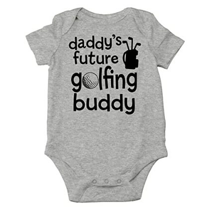"Daddy's Future Golfing Buddy" Playful Baby Bodysuit