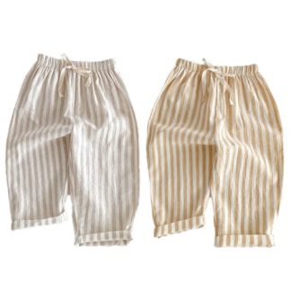 Classic Striped Casual Pants for Boys - 2 Pack