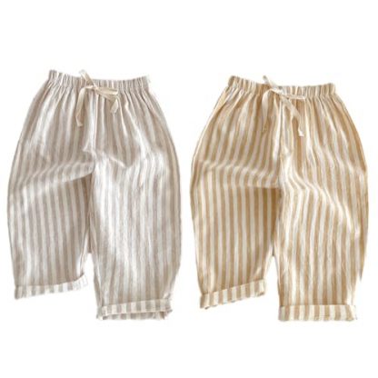 Classic Striped Casual Pants for Boys - 2 Pack