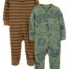 Brown Double Stripe/Olive Forest Animals