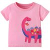 4# Dinosaur With Flowers