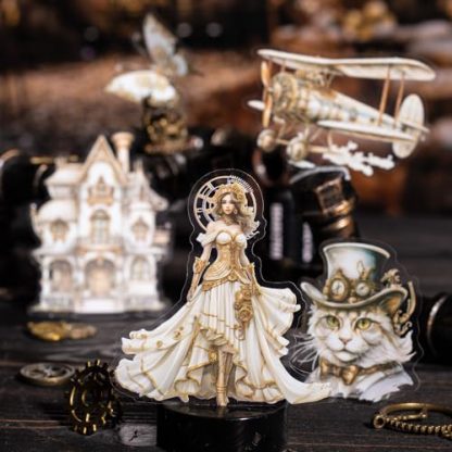 Vintage Steampunk Sticker Collection - 120 Pieces - Image 4