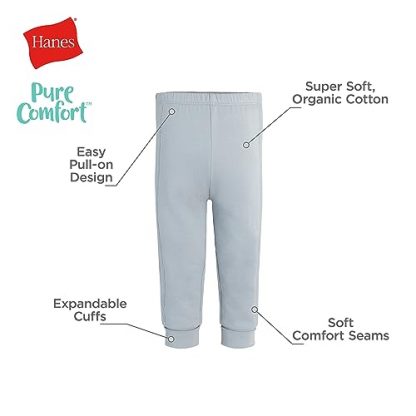 Unisex Pure Comfort French Terry Joggers for Toddlers, 2-Pack - Image 3