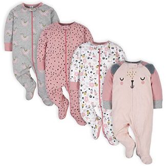Cozy Comfort 4-Pack Baby Girl Footies