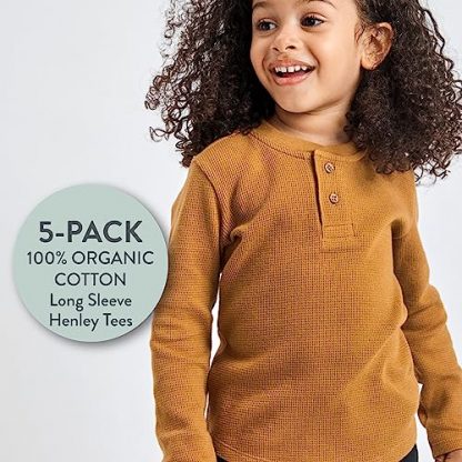 Organic Cotton 5-Pack Baby Shirts - Image 2