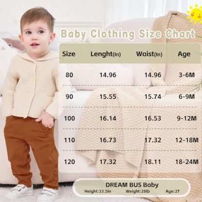 Trio of Soft Cotton Jogger Pants for Toddlers - Image 6
