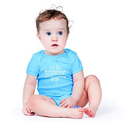 "Let The Adventure Begin" Comical Baby Bodysuit - Image 2