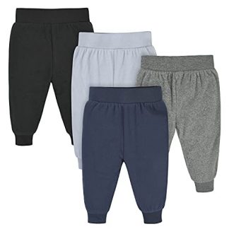 Baby Boys' 4-Pack Cozy Microfleece Sweatpants