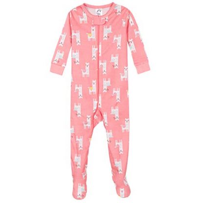 Sweet Dreams 4-Pack Baby Girl Footed Pajamas - Image 4