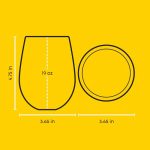 Galactic Warrior Helmet Stemless Glass Tumblers - Set of 4 - Image 2