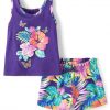 Purple Tropical Set
