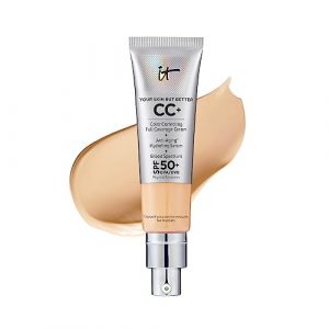 Full-Coverage CC Cream with SPF 50 and Anti-Aging Serum
