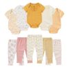 Yellow Sunshine Ribbed 10 Pieces
