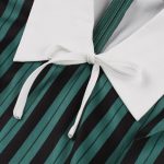 Black & White Striped 1950s Vintage-Style Tea Party Dress - Image 3