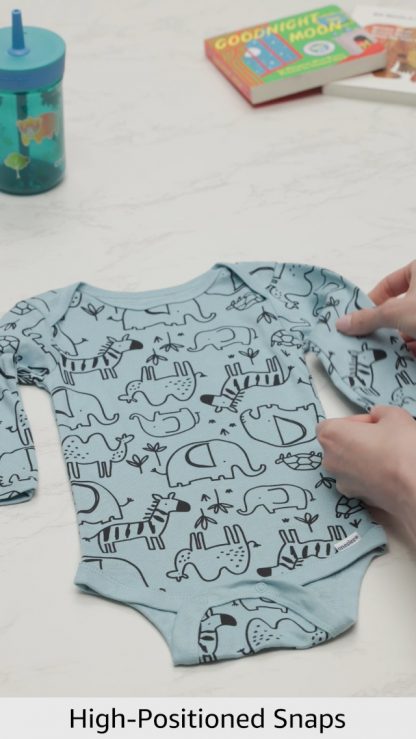 Adorable 6-Pack Baby Boy Long-Sleeve Bodysuits - Image 7