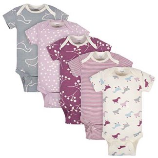 Adorable 5-Pack Baby Girl Short-Sleeve Bodysuits