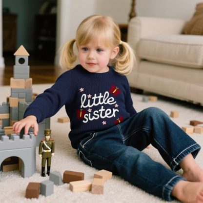 "Charming Sibling Knit Sweaters for Toddlers and Babies" - Image 4