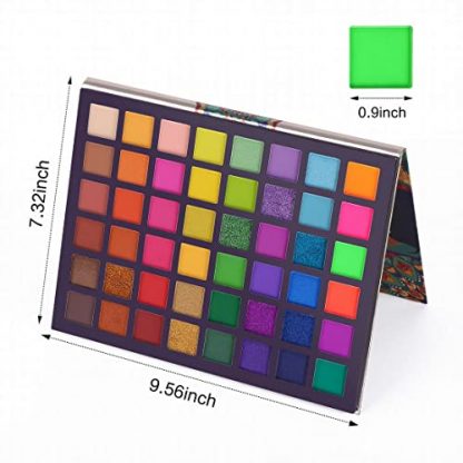 "Exotic Flavors" Neon Eyeshadow Palette - 48 High Pigment Shades - Image 6
