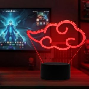 Anime Cloud Lamp, 3D Illusion Cloud Night Light with 7 Colors Changing for Game Room Man Cave Party, Anime Gifts for Men, Boyfriend, Fans