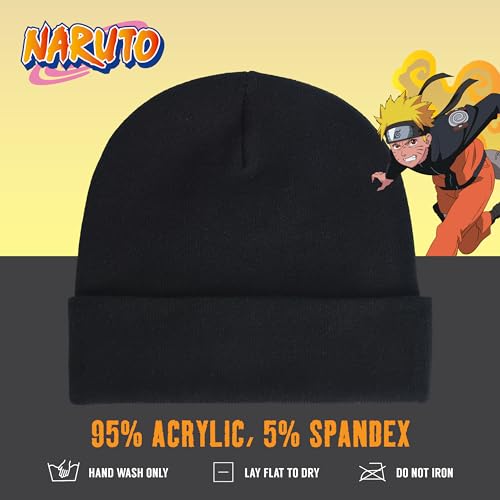 Concept One Unisex Adult Naruto Beanie Hat, Akatsuki Cloud Winter Knit Cap with Cuff - Image 5