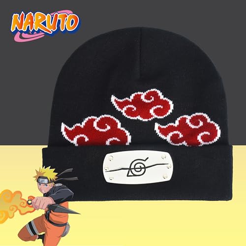 Concept One Unisex Adult Naruto Beanie Hat, Akatsuki Cloud Winter Knit Cap with Cuff - Image 6