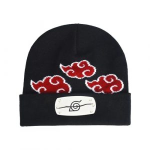 Concept One Unisex Adult Naruto Beanie Hat, Akatsuki Cloud Winter Knit Cap with Cuff