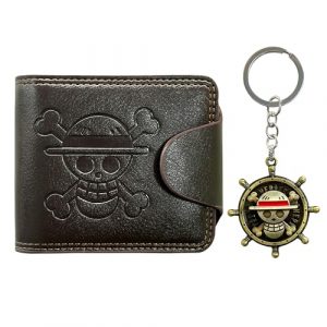 One Piece Straw Hat Skull Wallet Set
