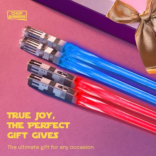 Lightsaber Led Light Up Chopsticks (2 Pair, Red & Blue) - Image 7
