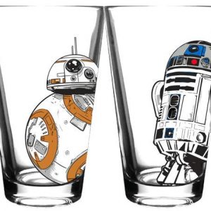 Star Wars Classic Pint Glass Set - 16 oz. Glass Capacity - Set of 4 Glasses - Classic Shape